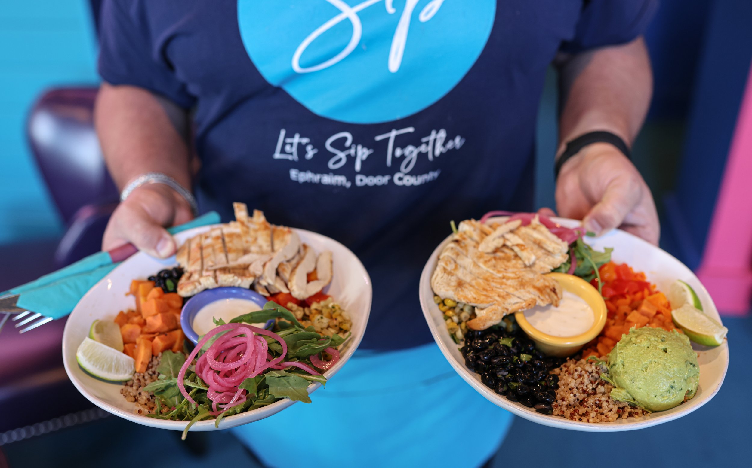 person serving food