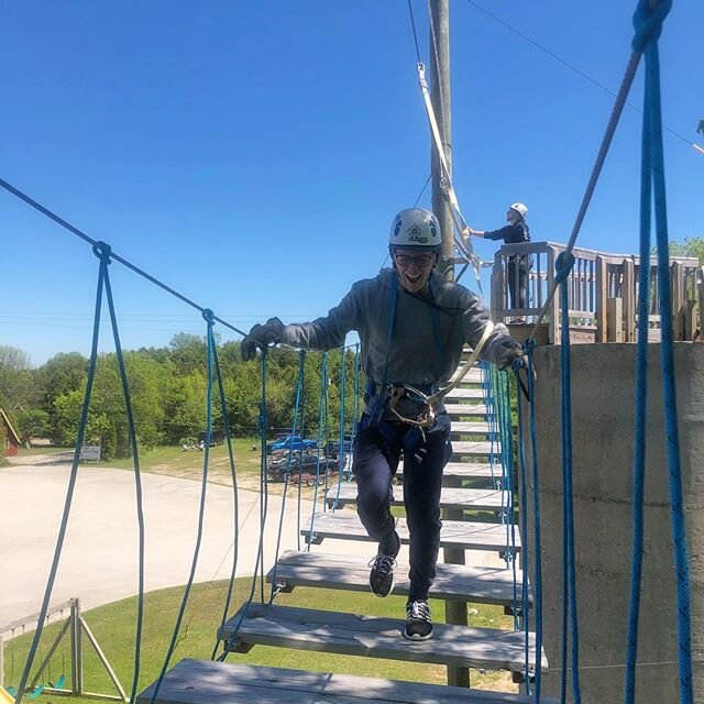 high ropes course at Door County Adventure Center