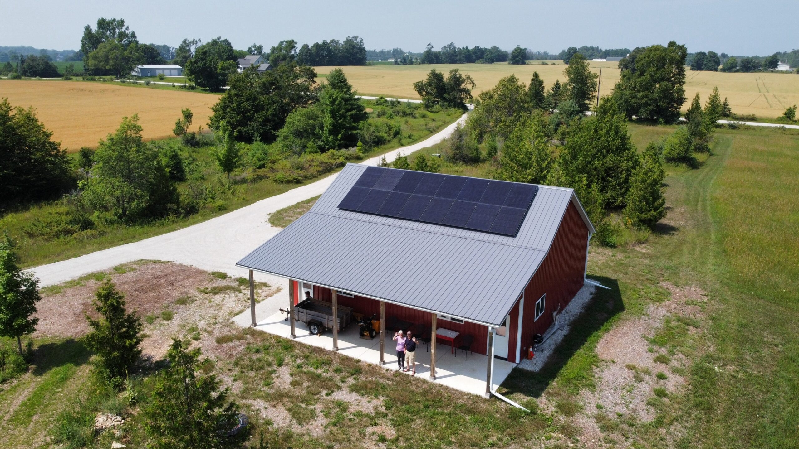 House with Solar Panels