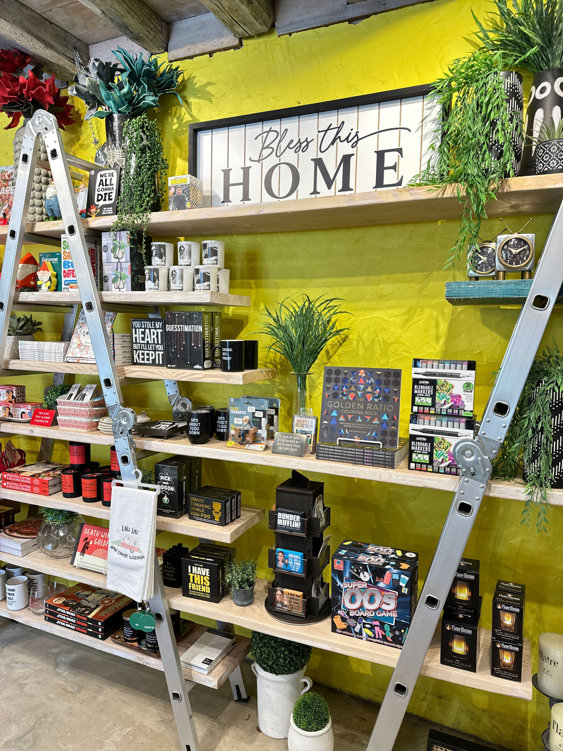 Shelves inside Space
