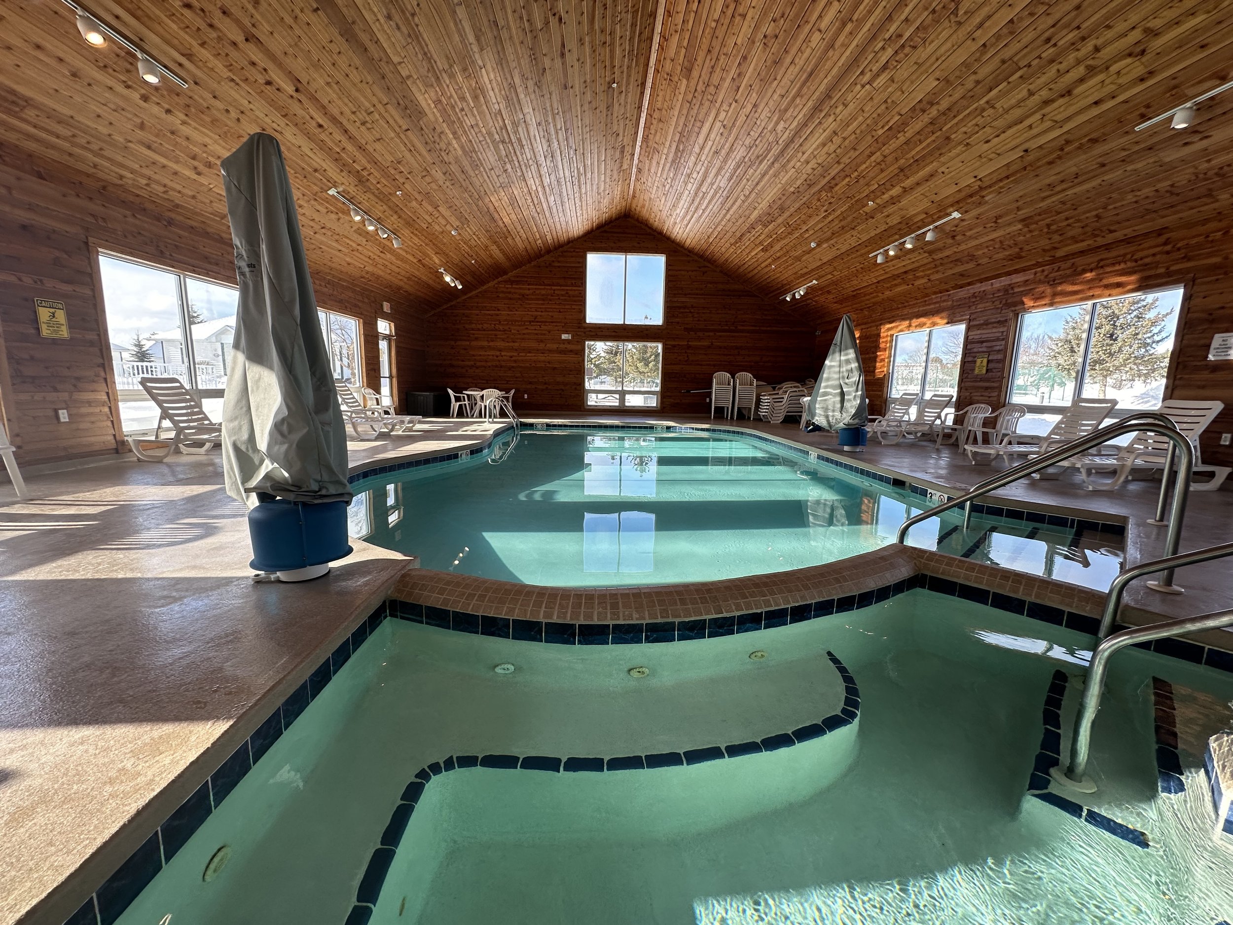 indoor pool at Birchwood Lodge
