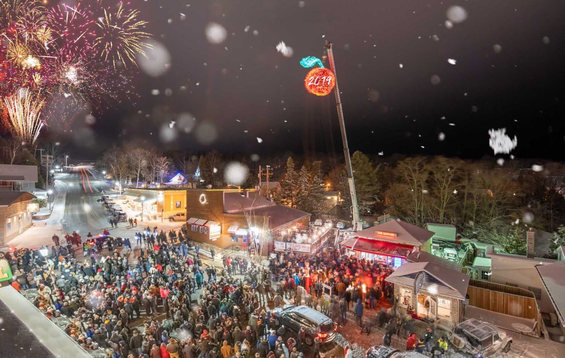 New Year's Eve Celebration and the fm 106.9 The Lodge Cherry Drop™