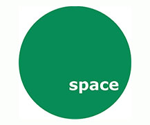 Green logo for Space in Sister Bay