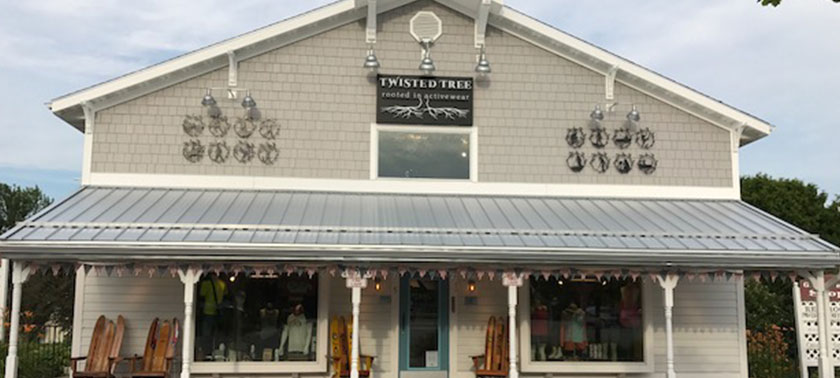 Front Entrance of Twisted Tree in Sister Bay
