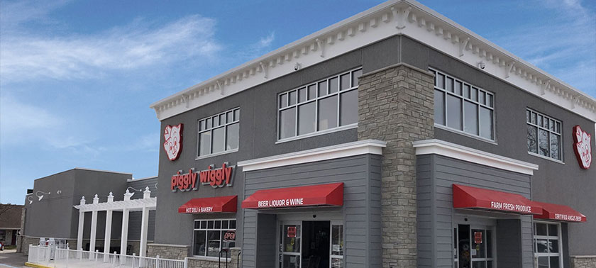 Entrance to the Piggly Wiggly in Sister Bay
