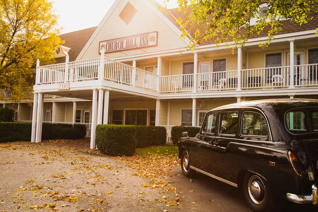 vintage car at Church Hill Inn