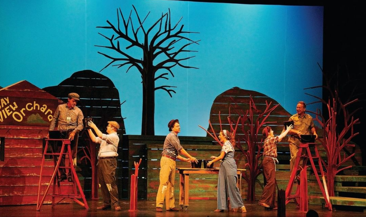 actors on a stage