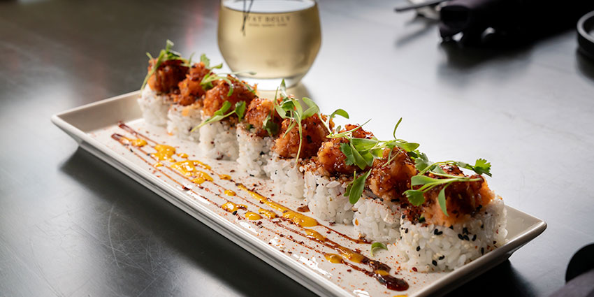 SisterBay-Website-Seasonal-Plateof-Sushi-850x425_050225 A plate of Sushi from Fat Belly in Sister Bay