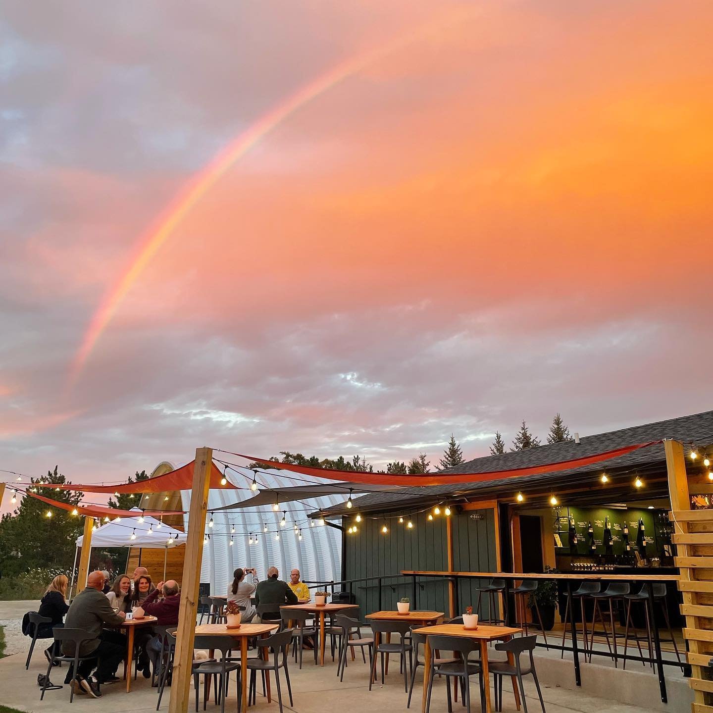 rainbow outside