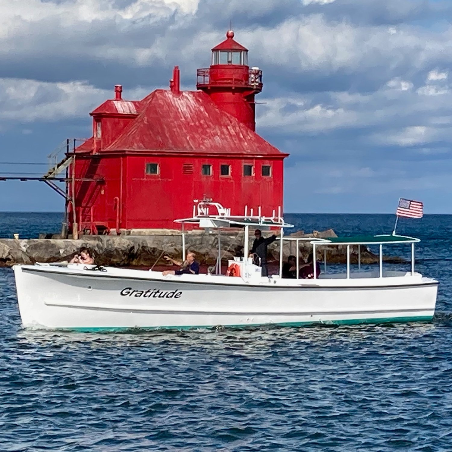 boat tour in sturgeon bay