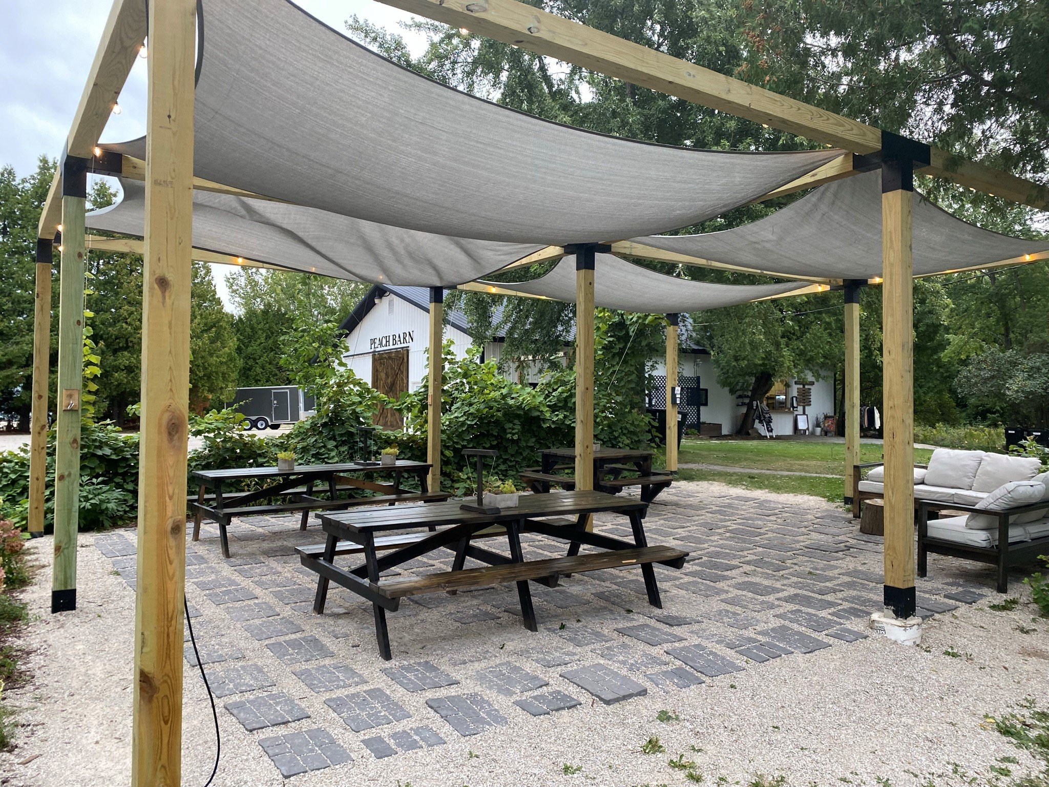 sitting area outside